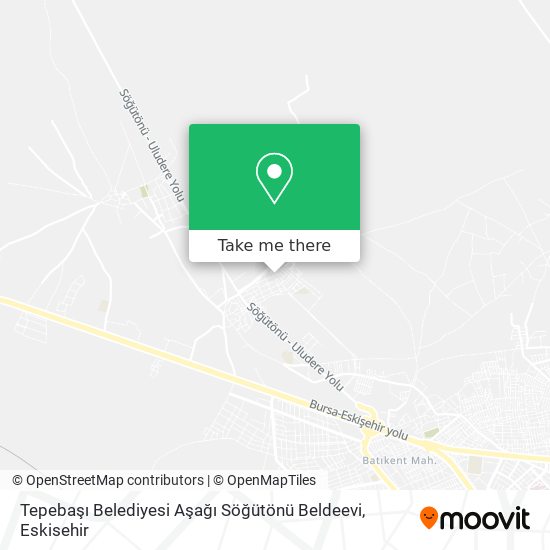 Tepebaşı Belediyesi Aşağı Söğütönü Beldeevi map