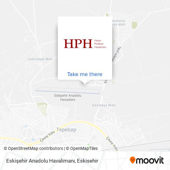 Eskişehir Anadolu Havalimanı map