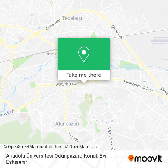 Anadolu Üniversitesi Odunpazaro Konuk Evi map