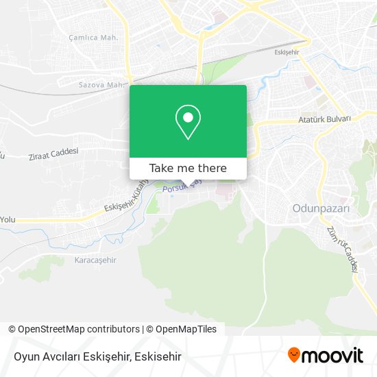 Oyun Avcıları Eskişehir map