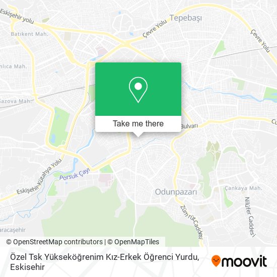 Özel Tsk Yükseköğrenim Kız-Erkek Öğrenci Yurdu map