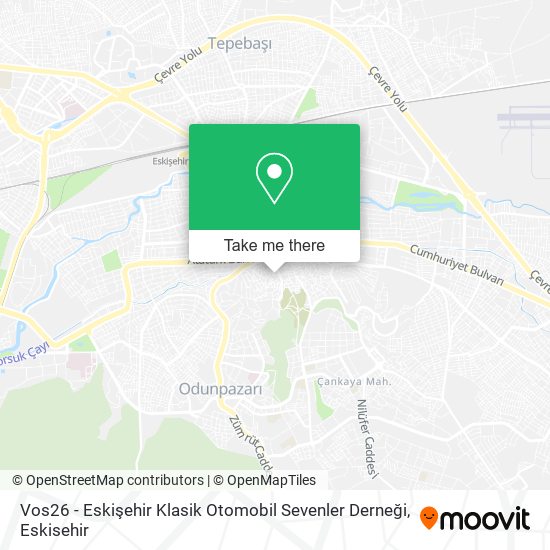 Vos26 - Eskişehir Klasik Otomobil Sevenler Derneği map