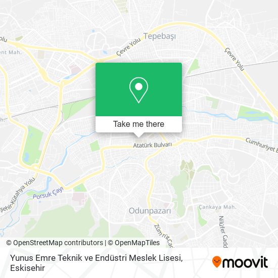 Yunus Emre Teknik ve Endüstri Meslek Lisesi map