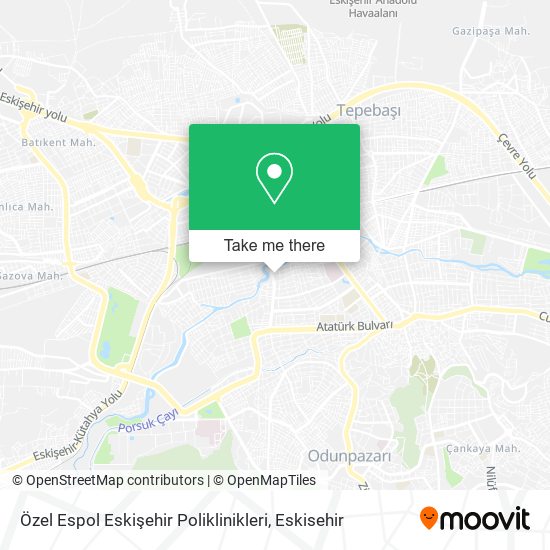 Özel Espol Eskişehir Poliklinikleri map