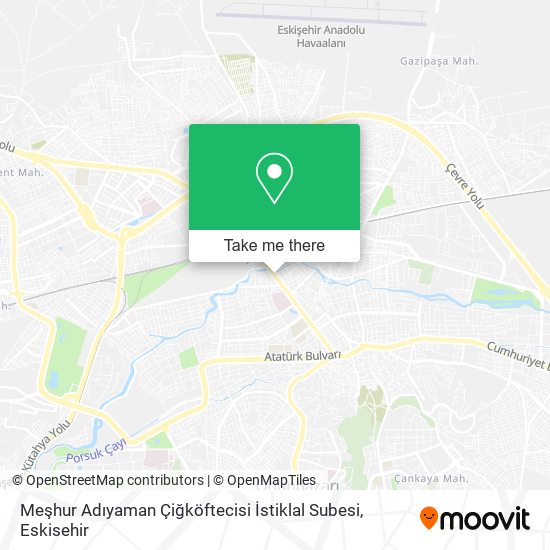 Meşhur Adıyaman Çiğköftecisi İstiklal Subesi map