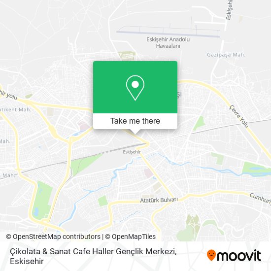 Çikolata & Sanat Cafe Haller Gençlik Merkezi map