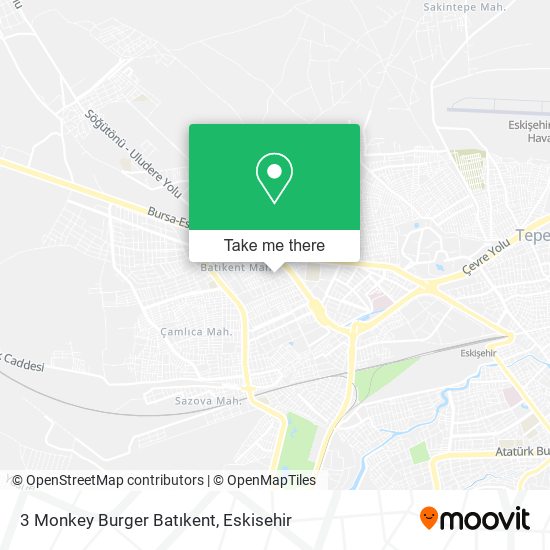 3 Monkey Burger Batıkent map
