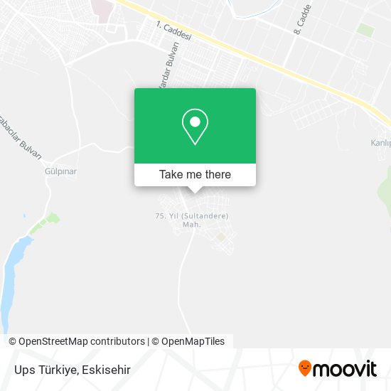 Ups Türkiye map