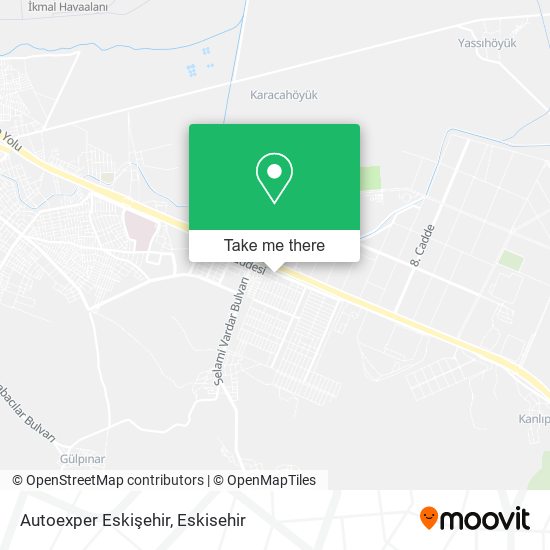 Autoexper Eskişehir map