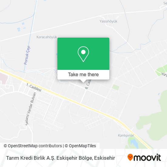 Tarım Kredi Birlik A.Ş. Eskişehir Bölge map