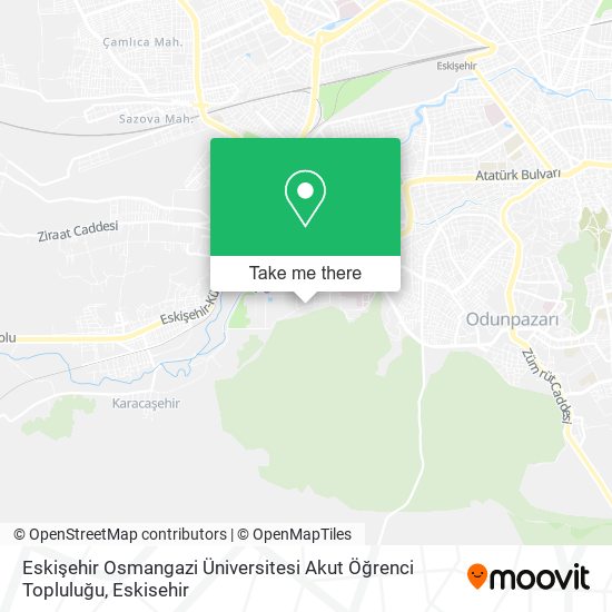 Eskişehir Osmangazi Üniversitesi Akut Öğrenci Topluluğu map