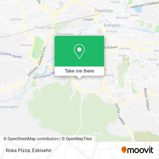 Roka Pizza map