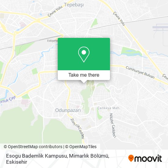 Esogu Bademlik Kampusu, Mimarlık Bölümü map