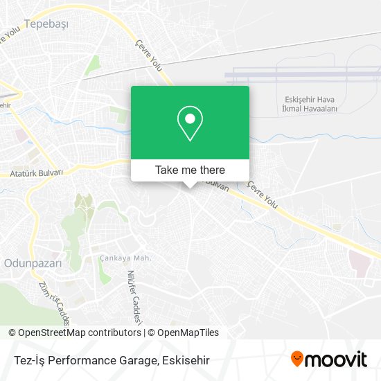 Tez-İş Performance Garage map