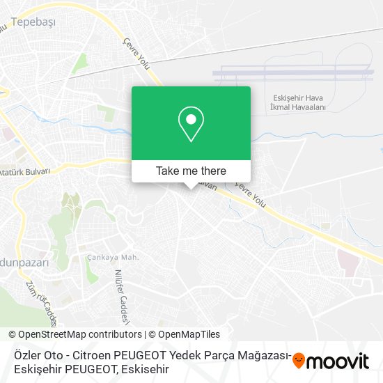 Özler Oto - Citroen PEUGEOT Yedek Parça Mağazası-Eskişehir PEUGEOT map