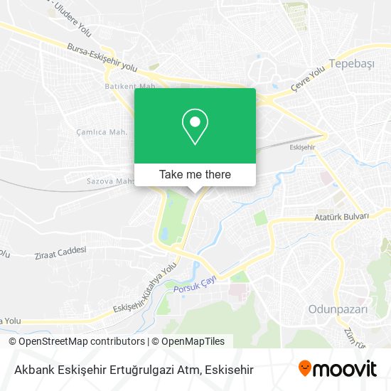 Akbank Eskişehir Ertuğrulgazi Atm map