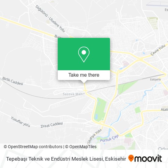 Tepebaşı Teknik ve Endüstri Meslek Lisesi map