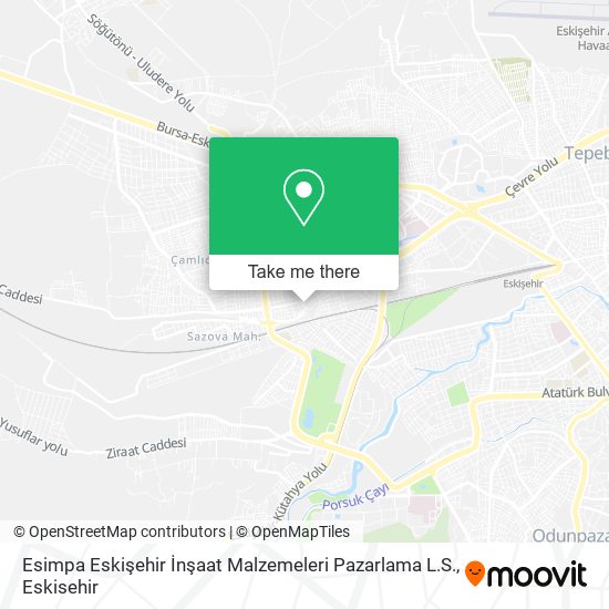 Esimpa Eskişehir İnşaat Malzemeleri Pazarlama L.S. map