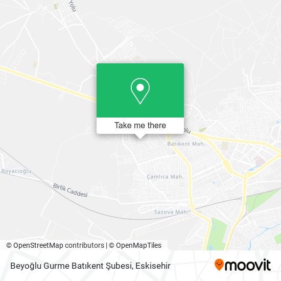 Beyoğlu Gurme Batıkent Şubesi map