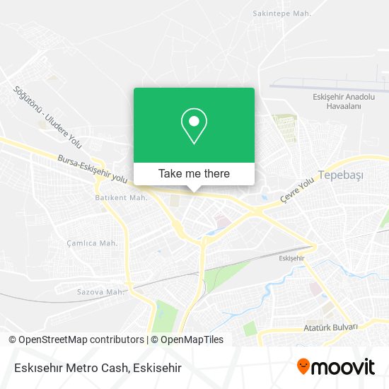 Eskısehır Metro Cash map