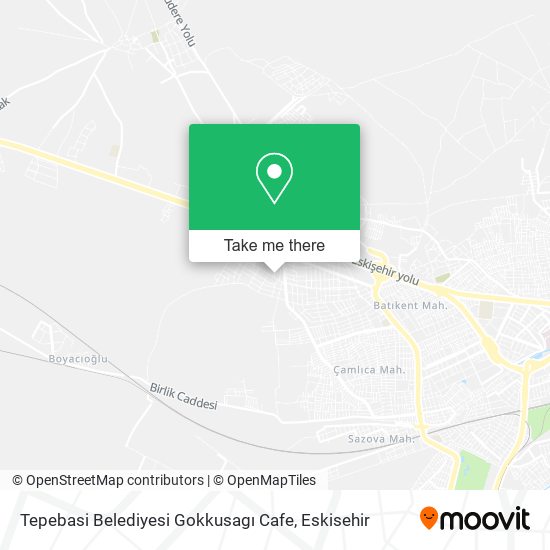 Tepebasi Belediyesi Gokkusagı Cafe map
