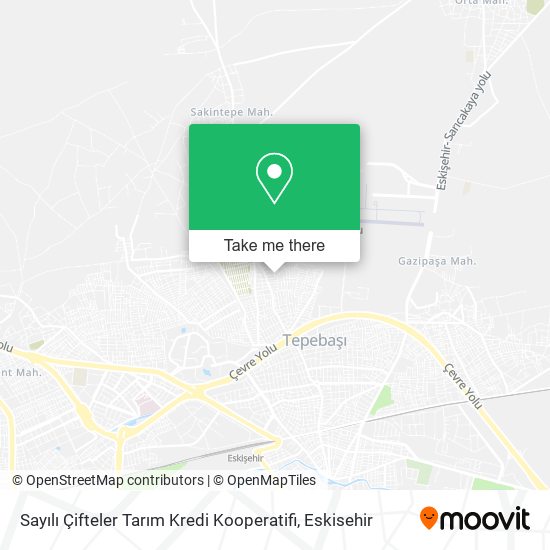 Sayılı Çifteler Tarım Kredi Kooperatifi map