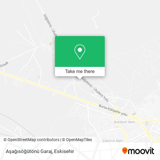 Aşağısöğütönü Garaj map
