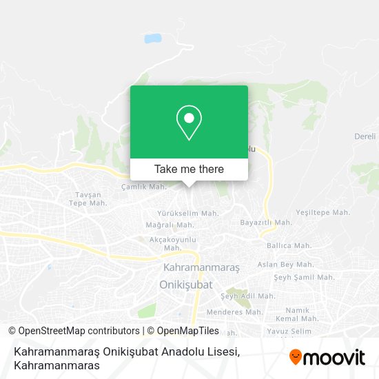 Kahramanmaraş Onikişubat Anadolu Lisesi map