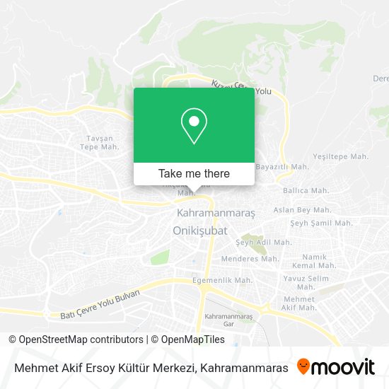 Mehmet Akif Ersoy Kültür Merkezi map