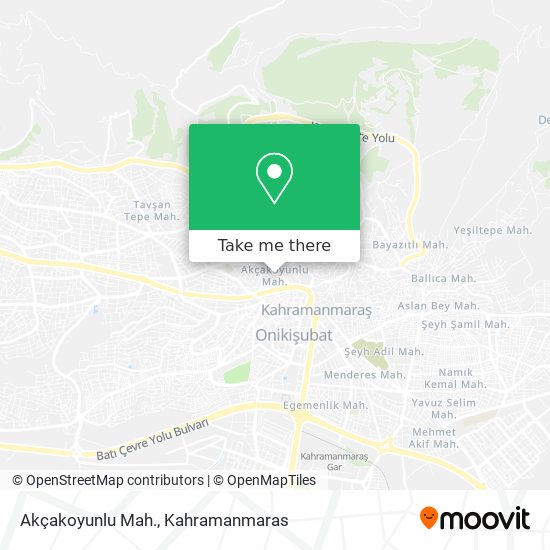 Akçakoyunlu Mah. map