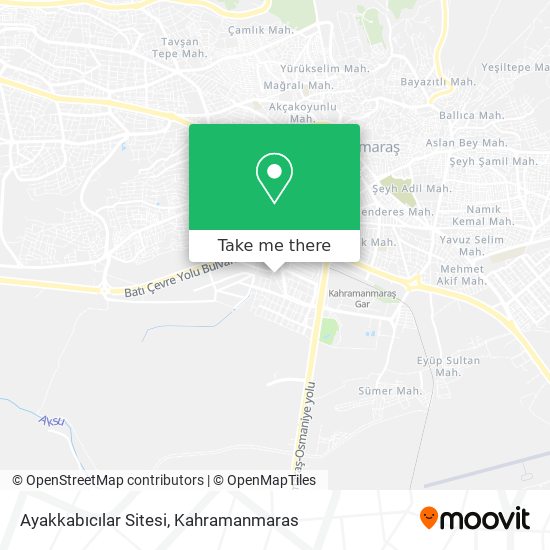 Ayakkabıcılar Sitesi map