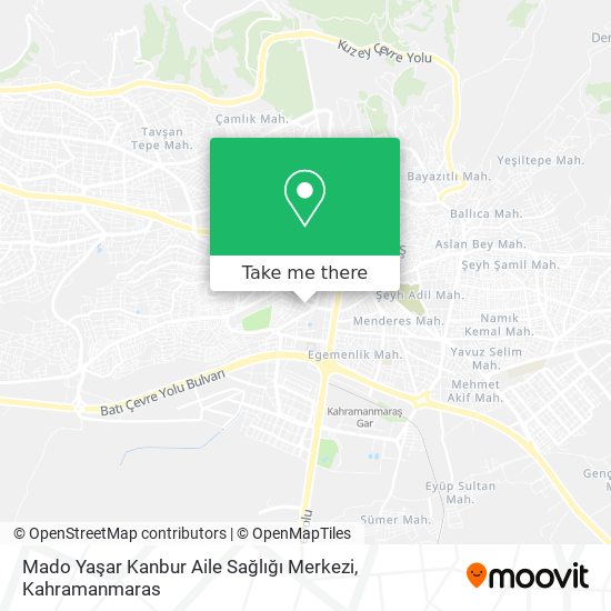 Mado Yaşar Kanbur Aile Sağlığı Merkezi map