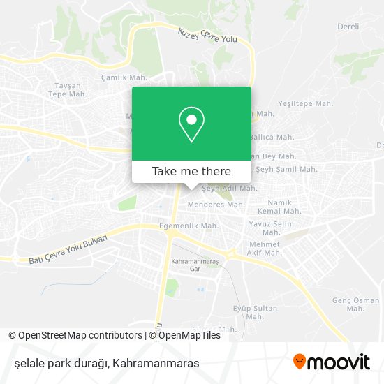 şelale park durağı map