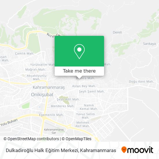 Dulkadiroğlu Halk Eğitim Merkezi map