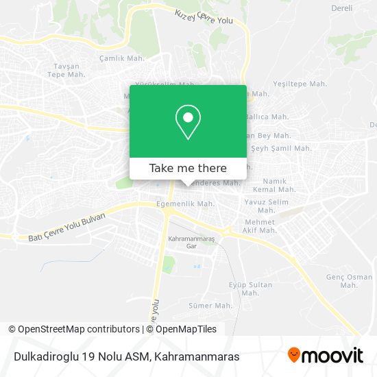 Dulkadiroglu 19 Nolu ASM map