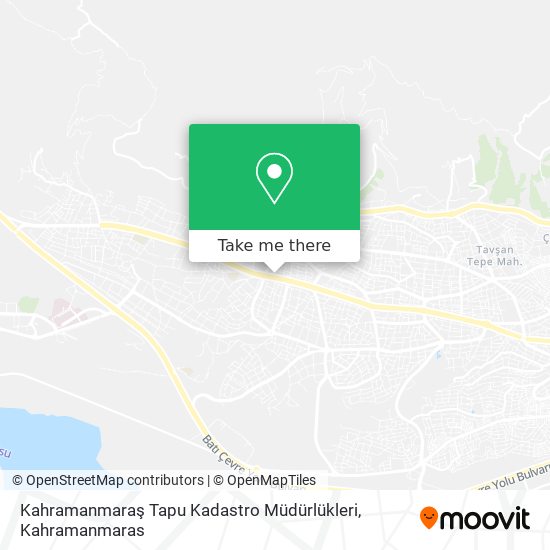Kahramanmaraş Tapu Kadastro Müdürlükleri map