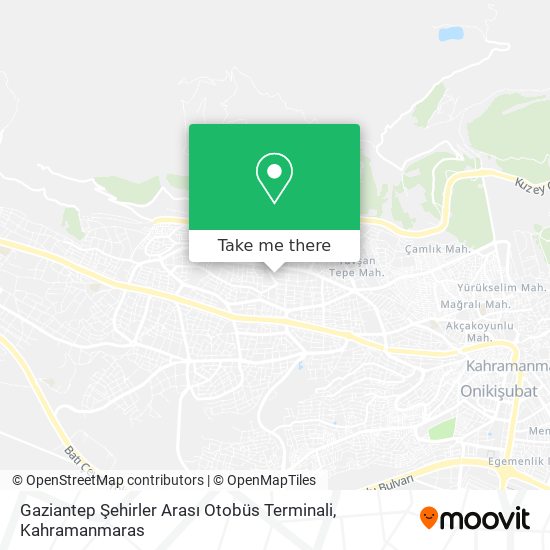 Gaziantep Şehirler Arası Otobüs Terminali map