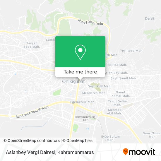 Aslanbey Vergi Dairesi map