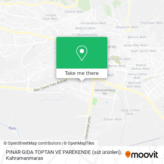 PINAR GIDA TOPTAN VE PAREKENDE (süt ürünleri) map