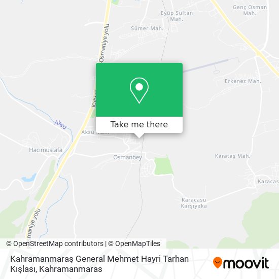 Kahramanmaraş General Mehmet Hayri Tarhan Kışlası map