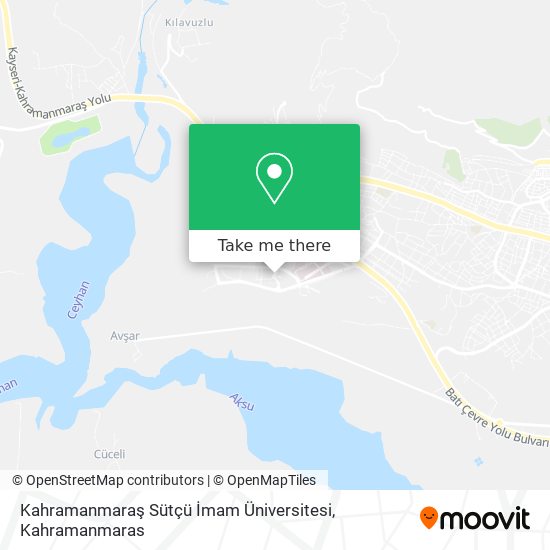 Kahramanmaraş Sütçü İmam Üniversitesi map