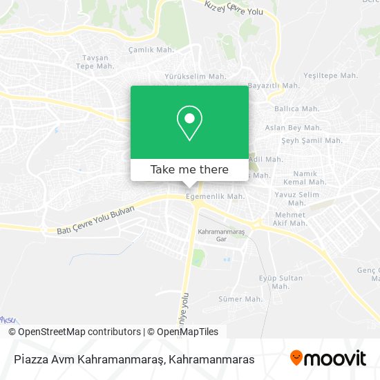 Pi̇azza Avm Kahramanmaraş map