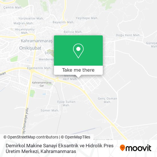 Demirkol Makine Sanayi Eksantrik ve Hidrolik Pres Üretim Merkezi map