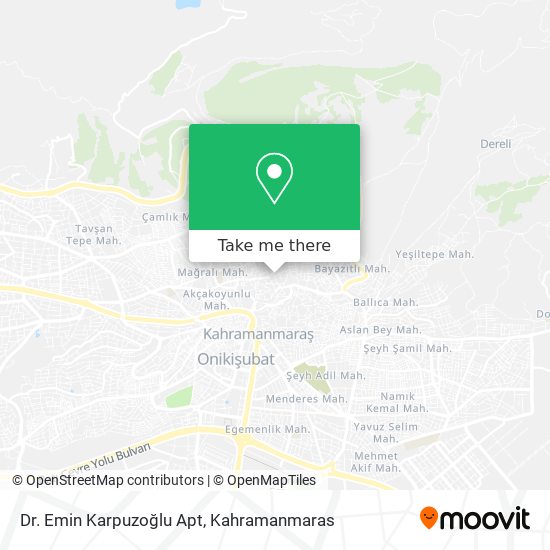 Dr. Emin Karpuzoğlu Apt map