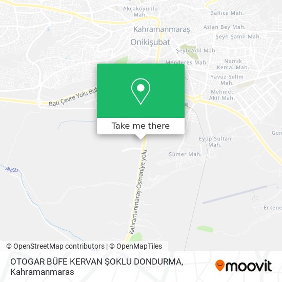 OTOGAR BÜFE KERVAN ŞOKLU DONDURMA map