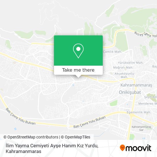 İlim Yayma Cemiyeti Ayşe Hanım Kız Yurdu map