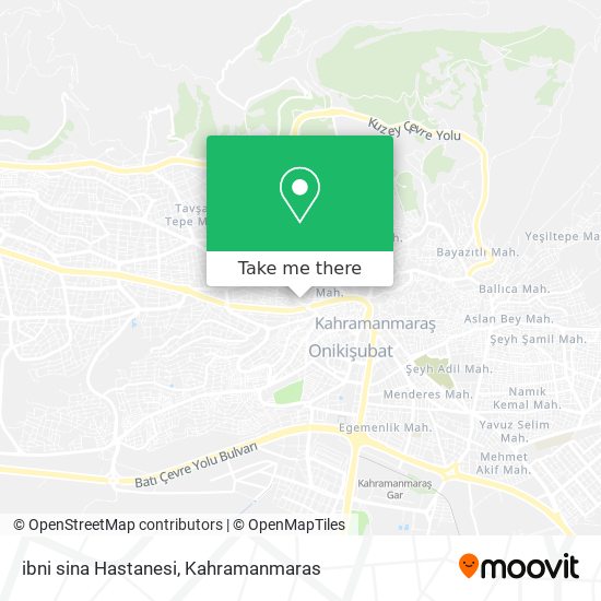 ibni sina Hastanesi map