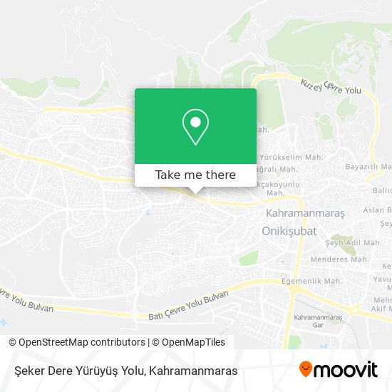 Şeker Dere Yürüyüş Yolu map