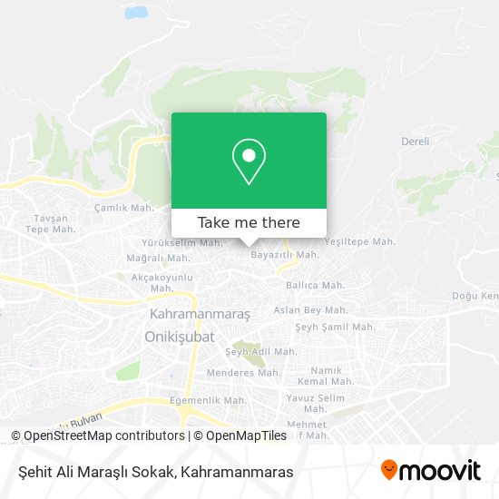 Şehit Ali Maraşlı Sokak map