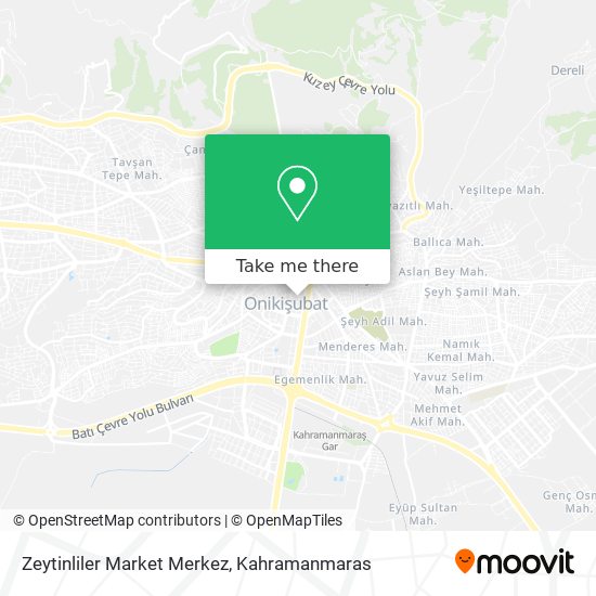 Zeytinliler Market Merkez map